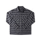 FORMER Vivian Flannel LS Shirt in BLACK/GREY