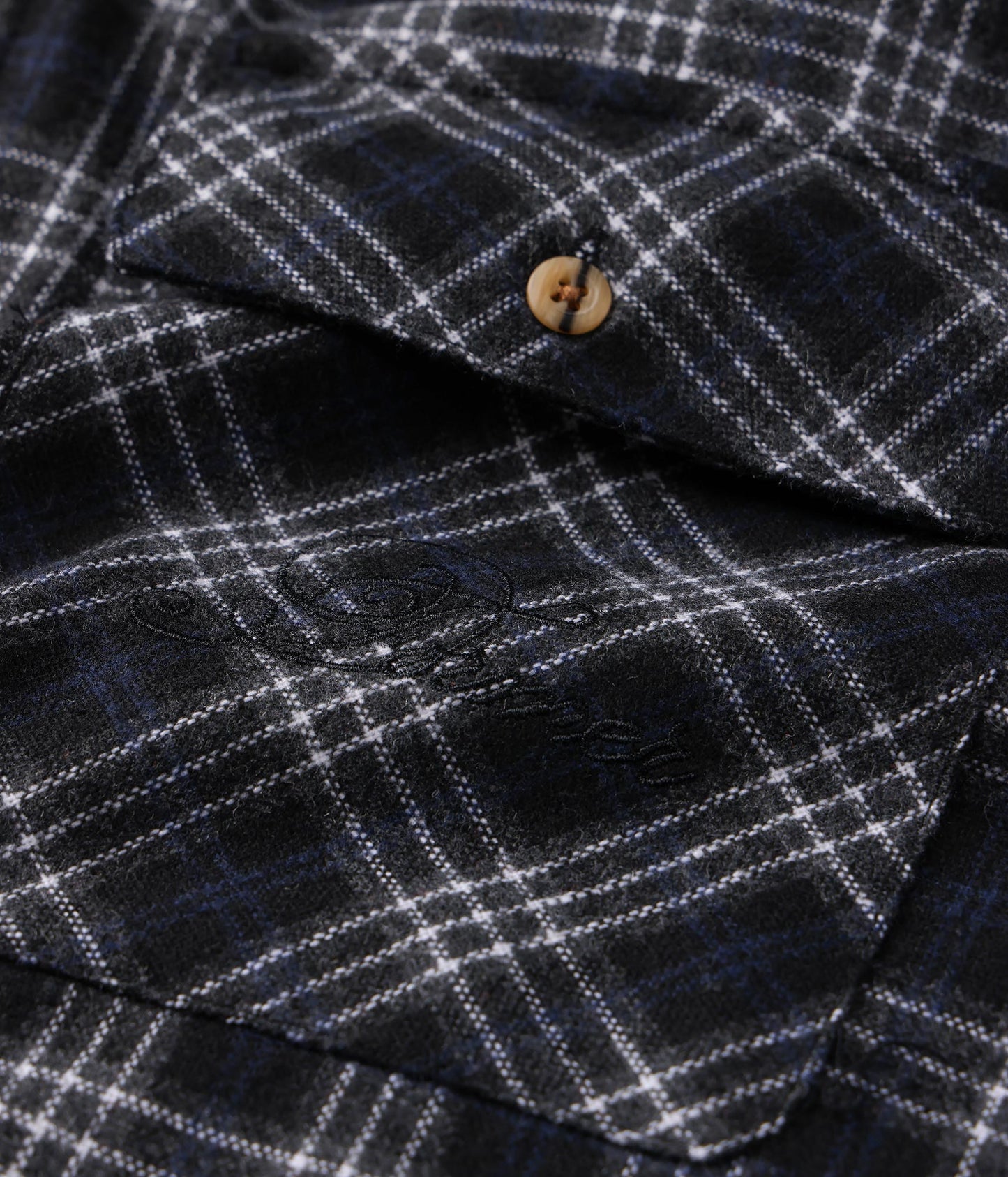 FORMER Vivian Flannel LS Shirt in BLACK/GREY