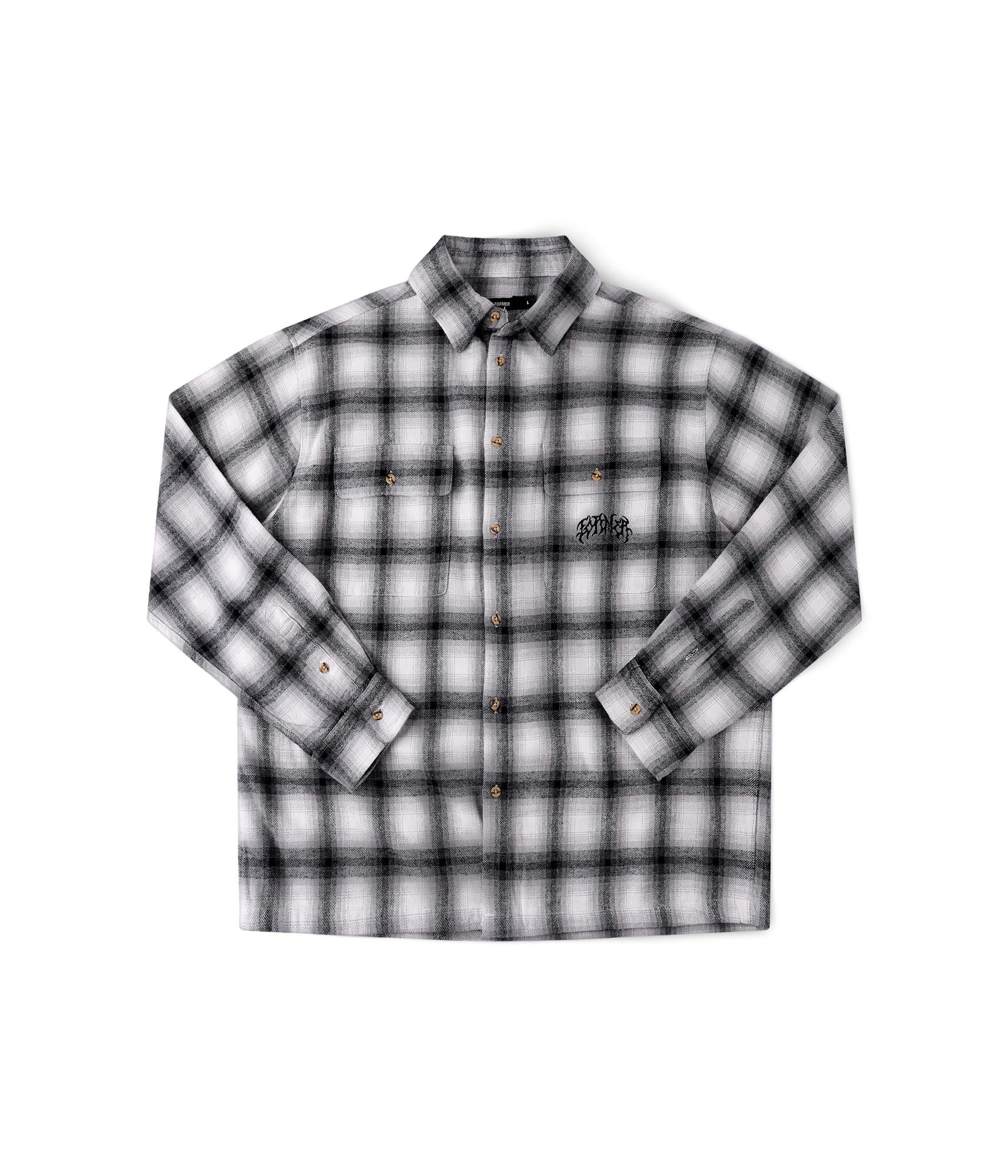 FORMER Vivian Flannel LS Shirt in GREY