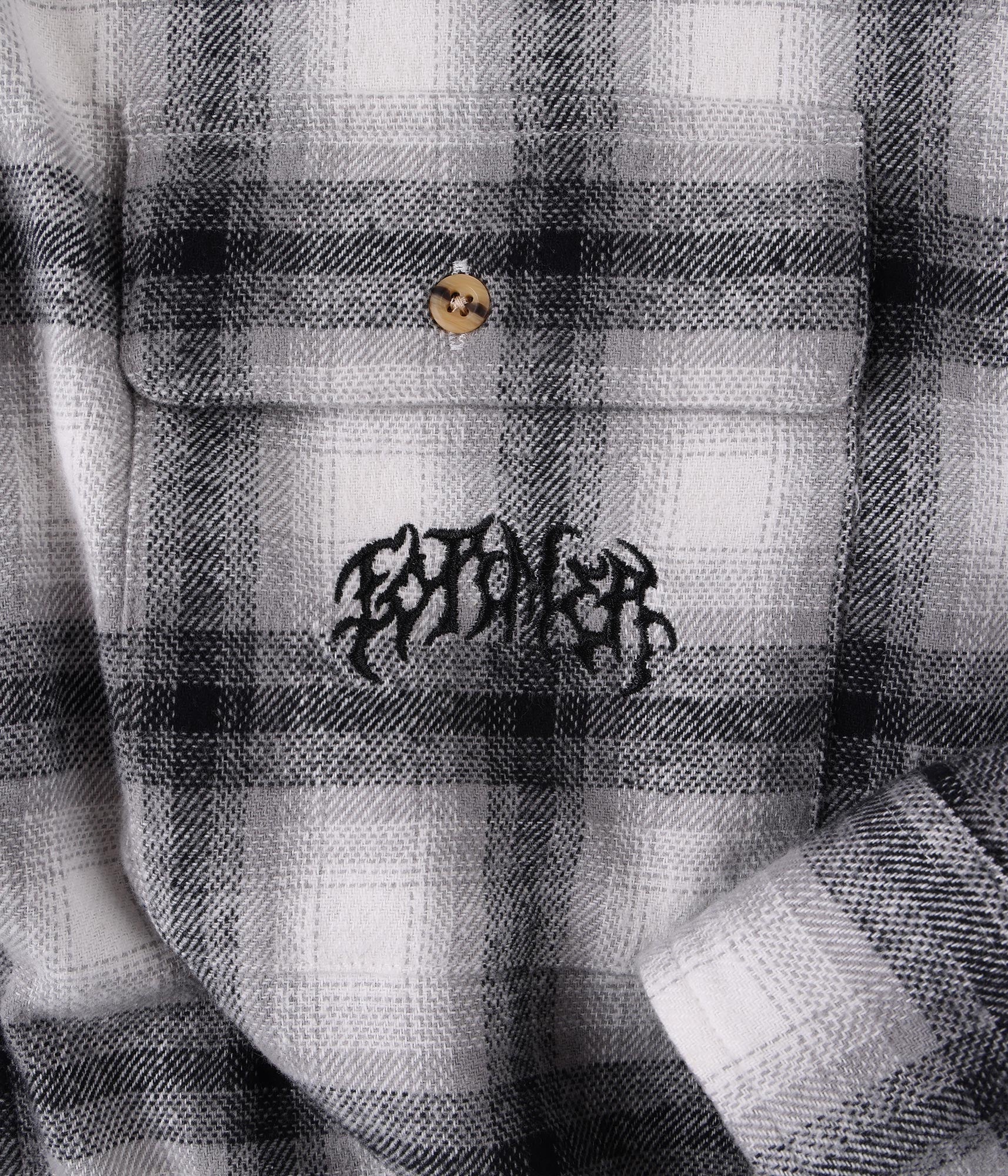 FORMER Vivian Flannel LS Shirt in GREY