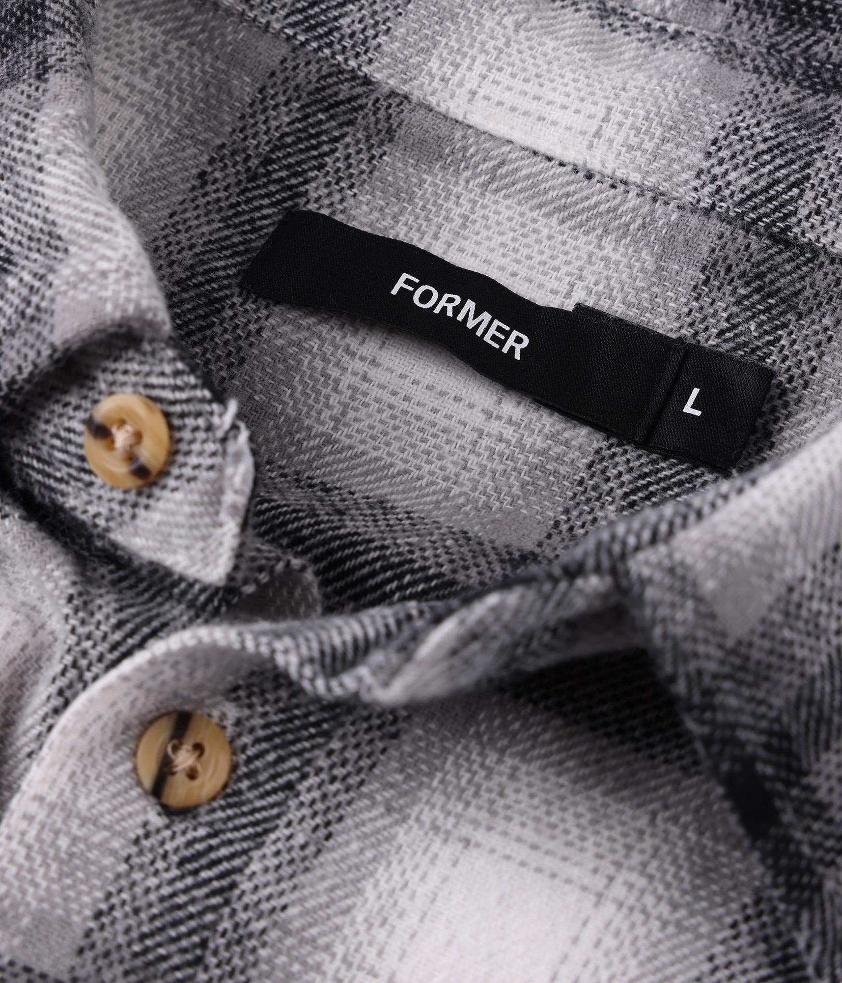 FORMER Vivian Flannel LS Shirt in GREY
