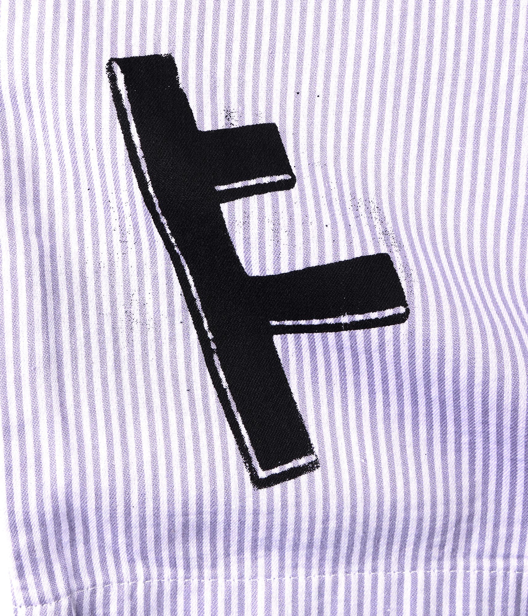 FORMER DXD Reynolds Stripe SS Shirt in GREY - Destroyed By Dane Collection