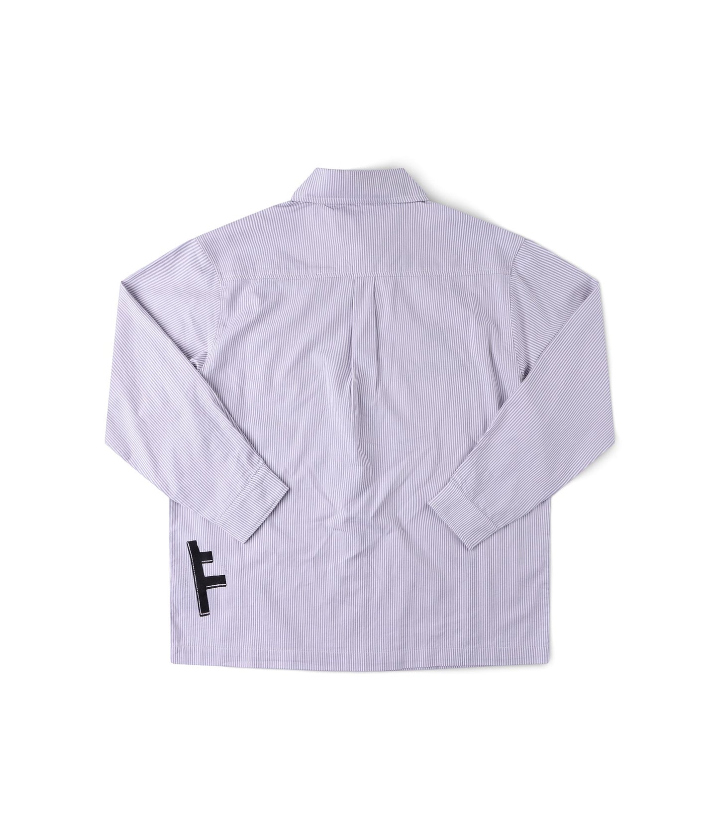 FORMER DXD Reynolds Stripe LS Shirt in GREY - Destroyed By Dane Collection