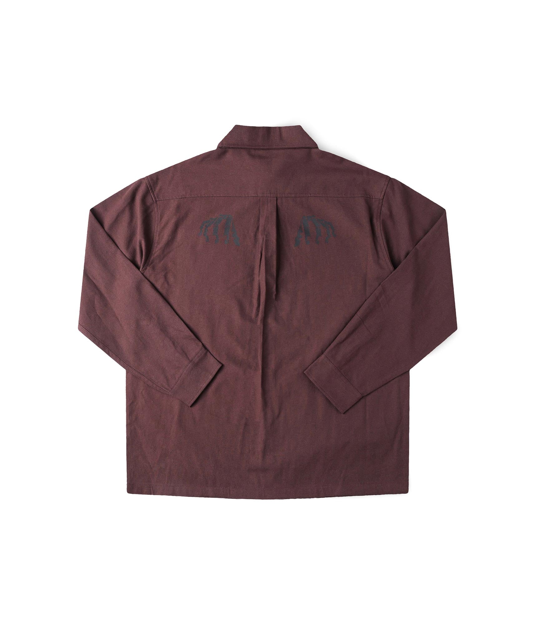 FORMER Vivian Engineered LS Shirt in BARK - Pending Approval Collection