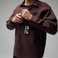 FORMER Vivian Engineered LS Shirt in BARK - Pending Approval Collection