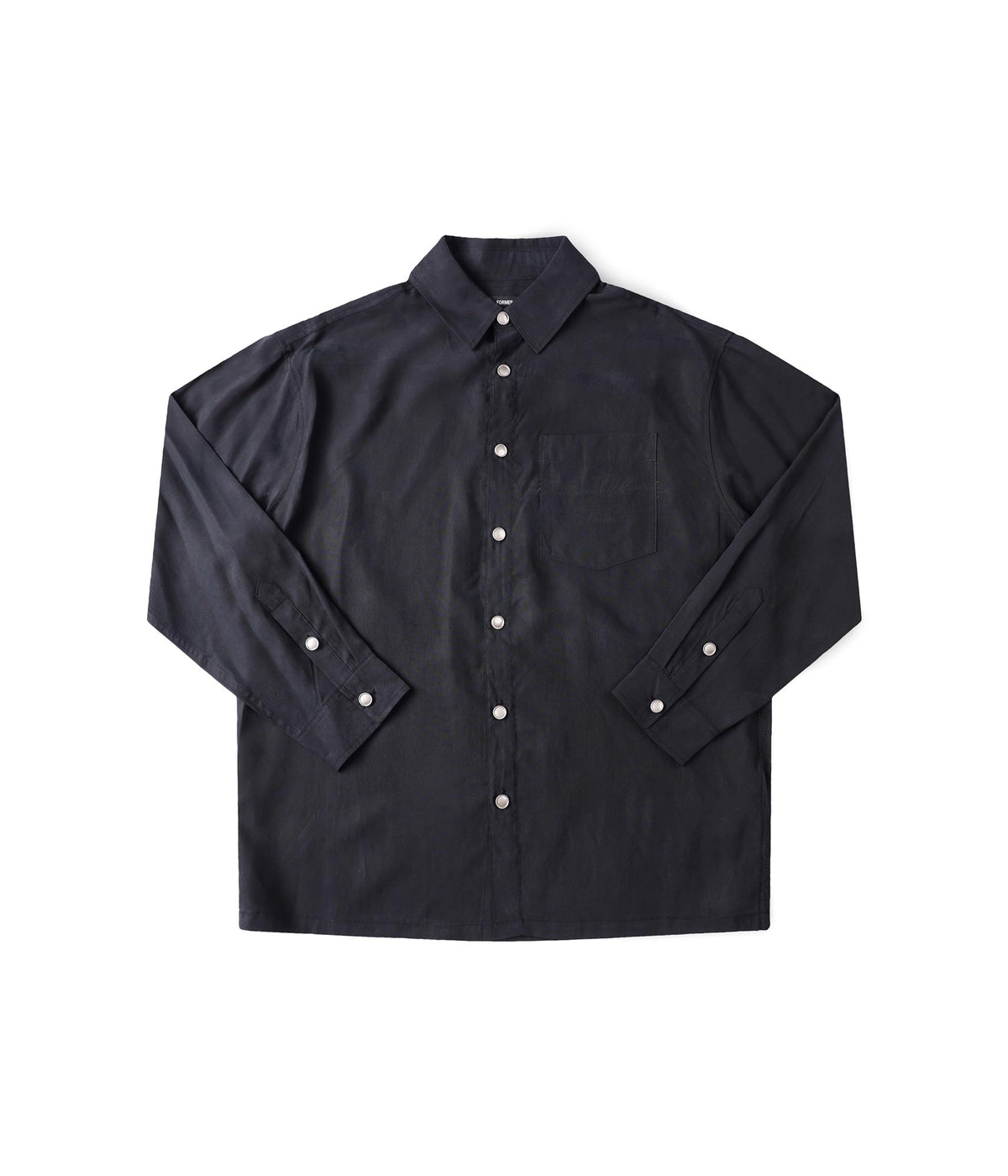 FORMER / VIVIAN ILLUSION LS SHIRT // BLACK