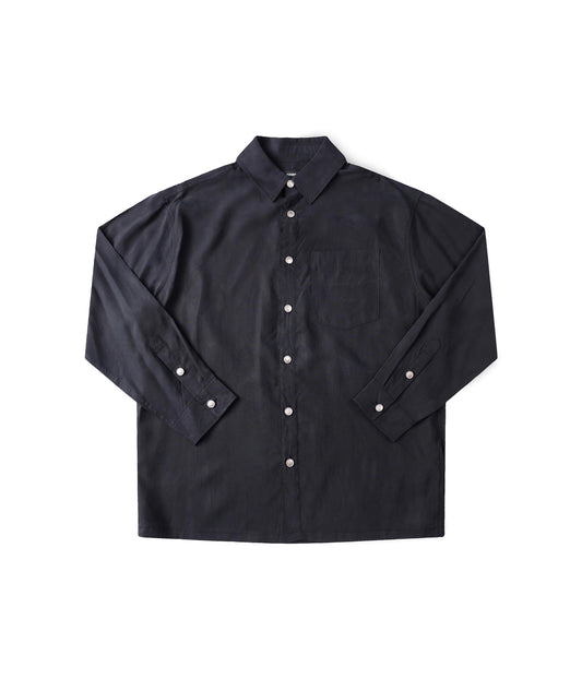 FORMER / VIVIAN ILLUSION LS SHIRT // BLACK