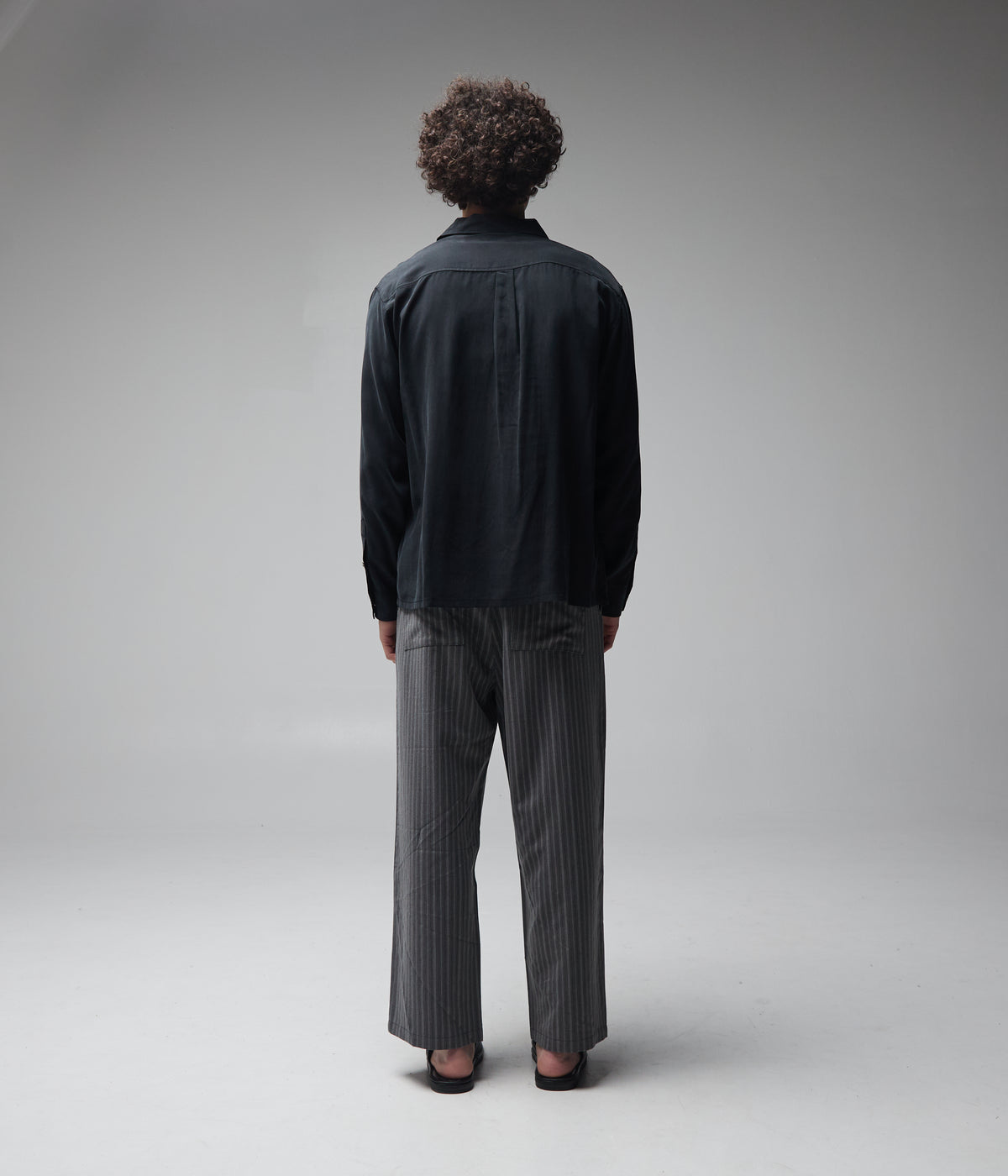 FORMER / VIVIAN ILLUSION LS SHIRT // BLACK
