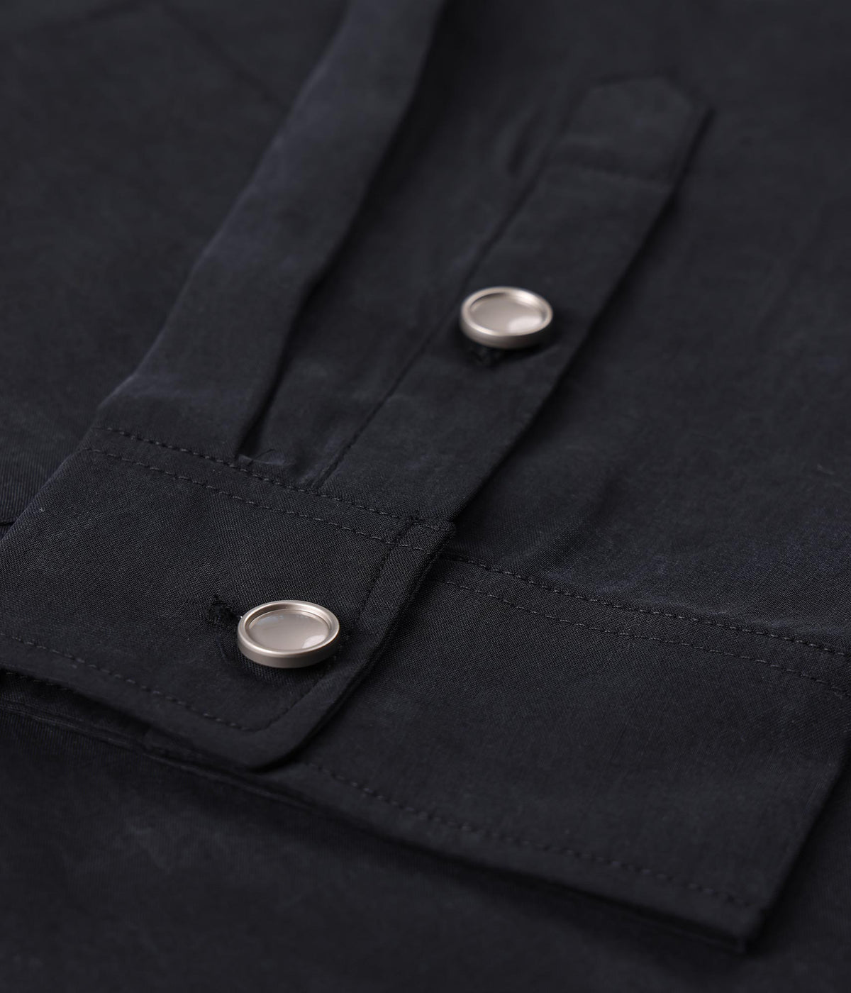 FORMER / VIVIAN ILLUSION LS SHIRT // BLACK