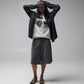 FORMER / VIVIAN ILLUSION LS SHIRT // BLACK