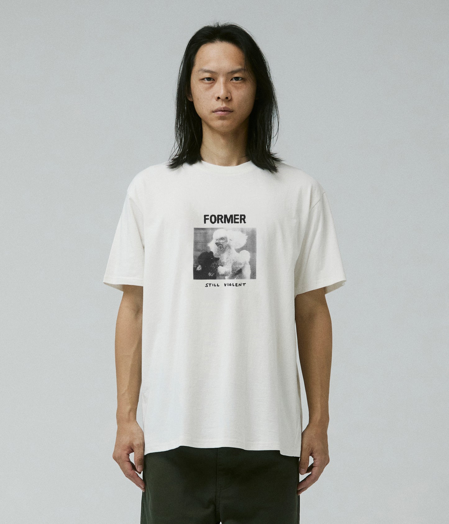 WAR POODLE T-SHIRT // BONE