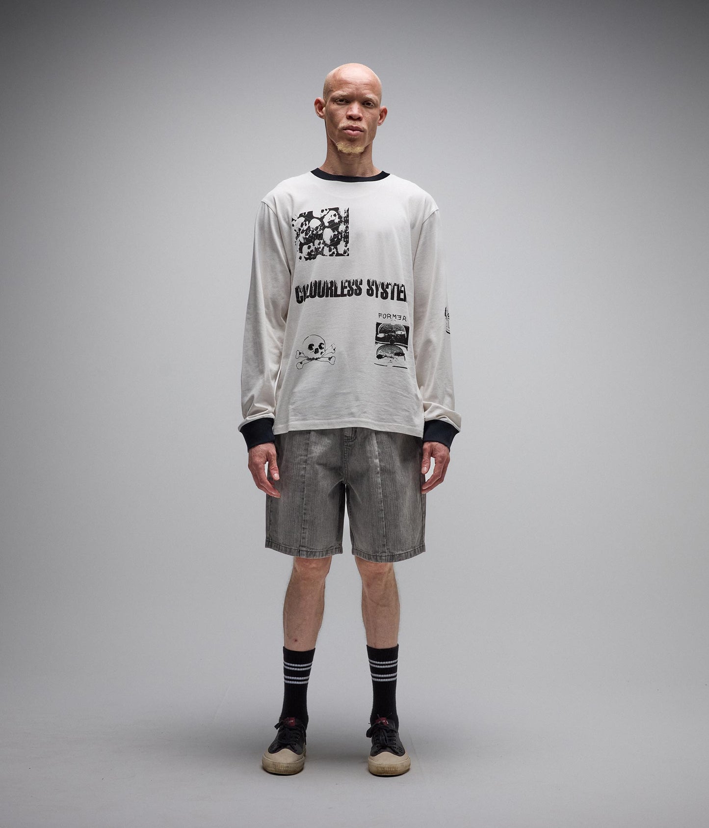 MASH LS T-SHIRT // BONE