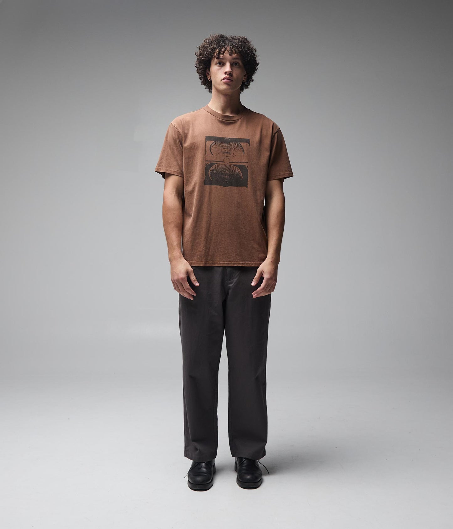 FORMER Crux Overdye T-Shirt in WASHED BARK - Origin Collection