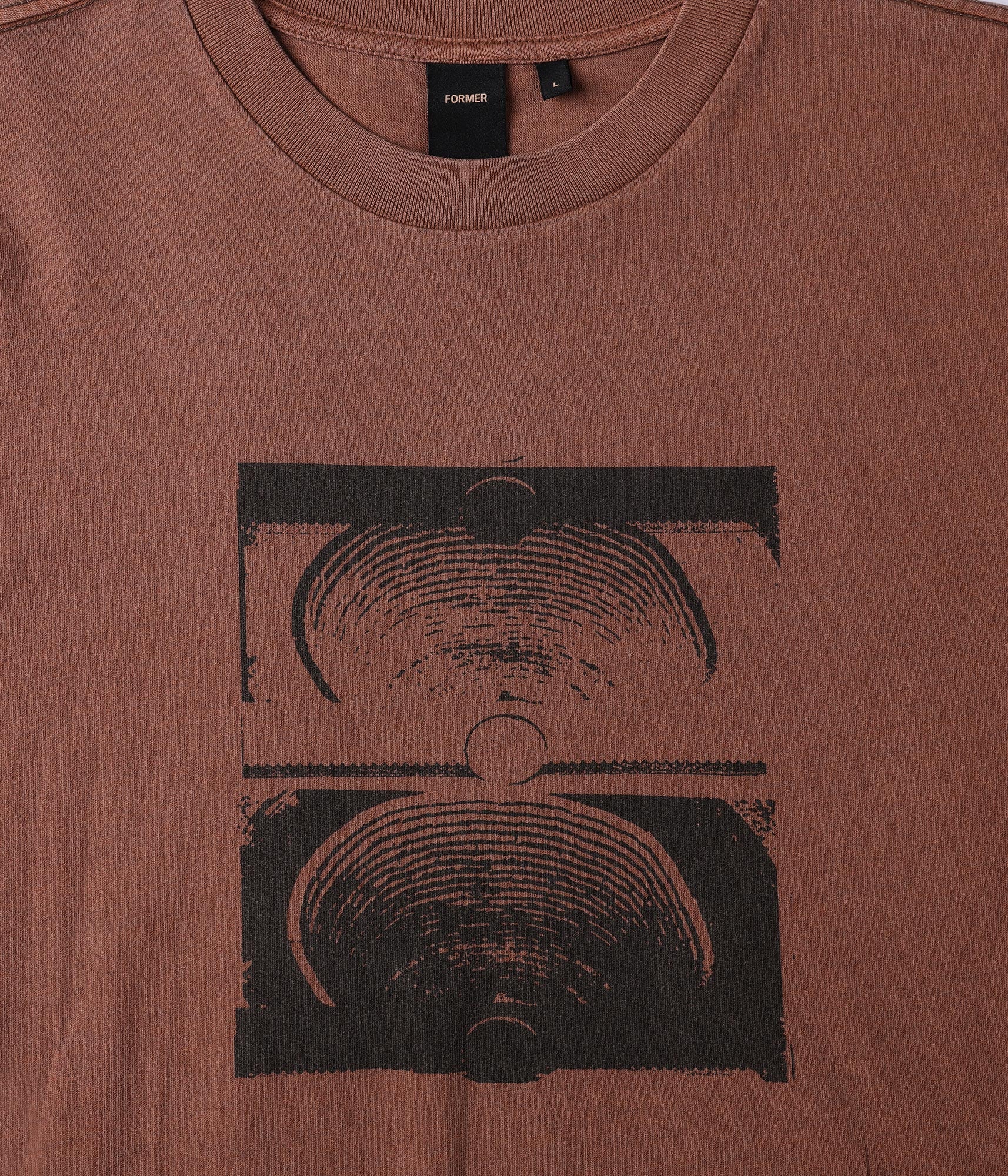 FORMER Crux Overdye T-Shirt in WASHED BARK - Origin Collection