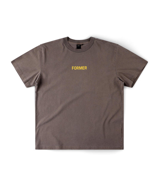 FORMER Legacy Overdye T-shirt in WASHED BROWN - Origin Collection