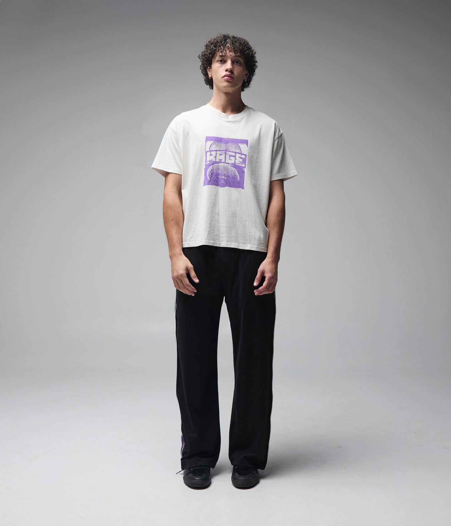 FORMER Corp Boxy T-shirt in Bone - FORMER x RAGE Collection