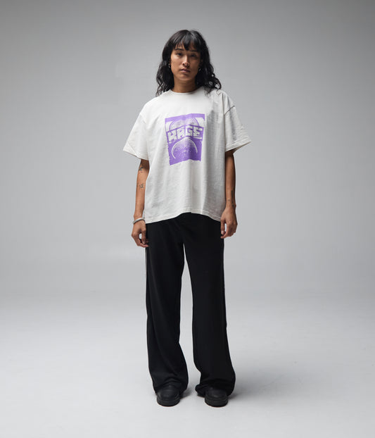 FORMER Corp Boxy T-shirt in Bone - FORMER x RAGE Collection