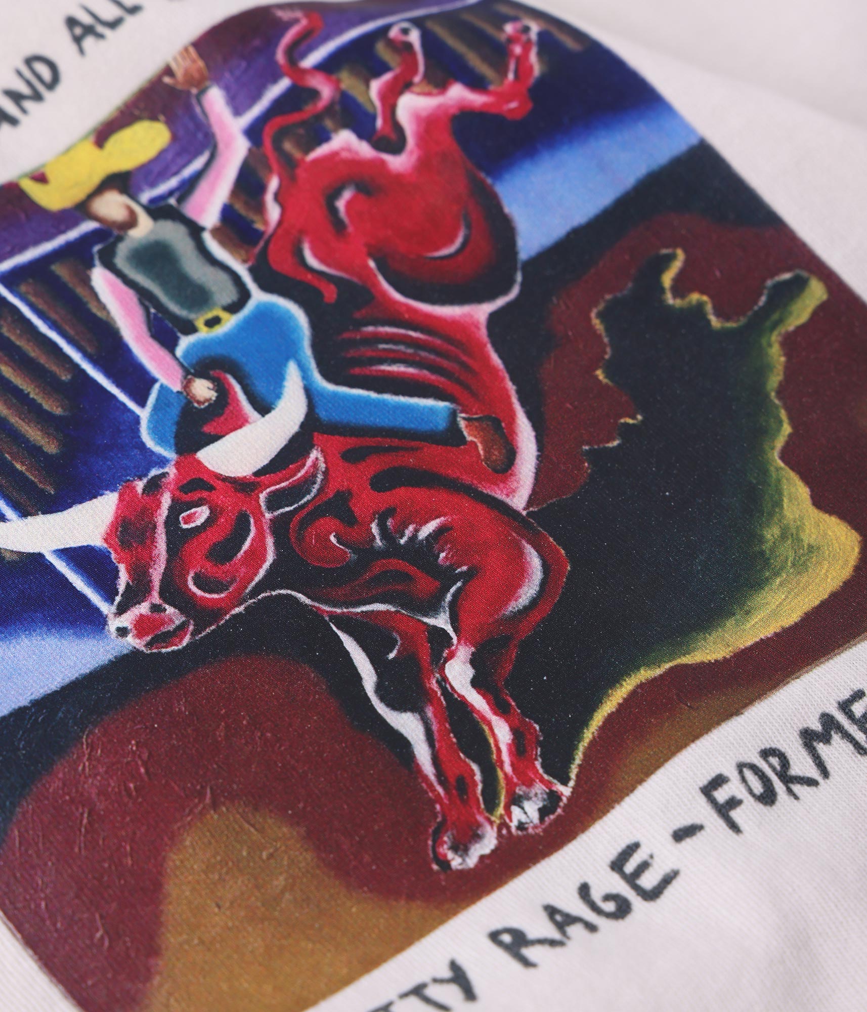 FORMER Rodeo Shrunken T-shirt in Bone - FORMER x RAGE Collection