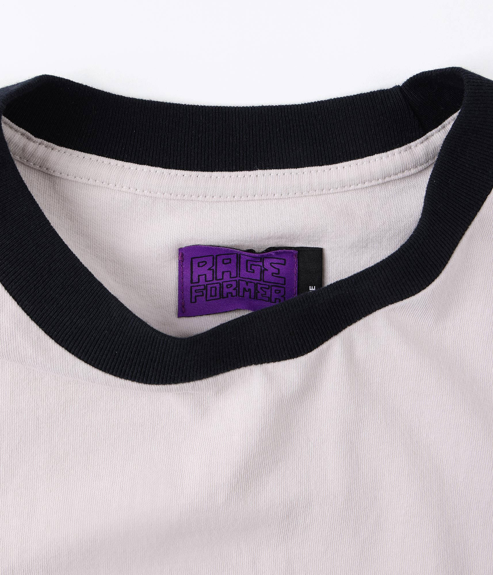 FORMER Tin Ringer Shrunken T-shirt in Bone - FORMER x RAGE Collection