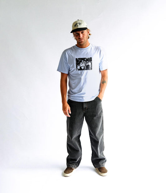 FORMER X-ray T-shirt in WASHED SKY - Destroyed By Dane Collection