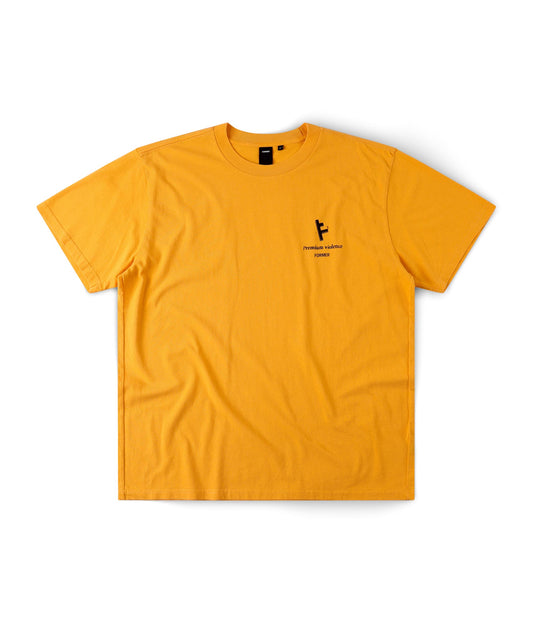 FORMER Kiddo T-shirt in MERCH GOLD - Destroyed By Dane Collection