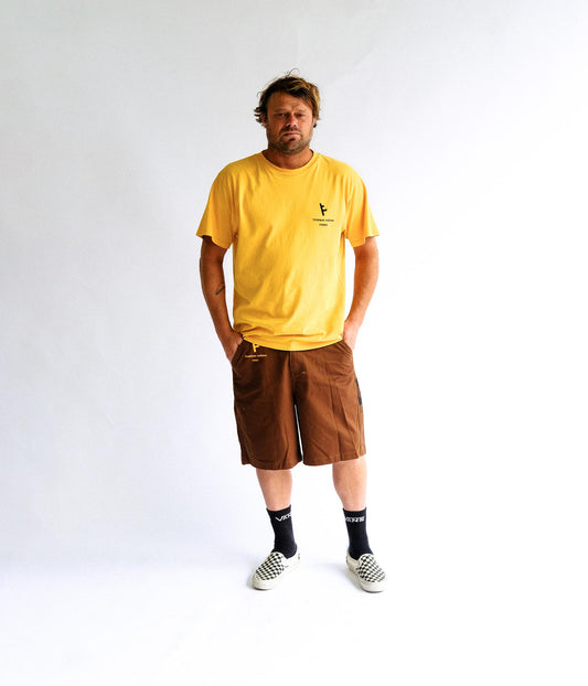 FORMER Kiddo T-shirt in MERCH GOLD - Destroyed By Dane Collection