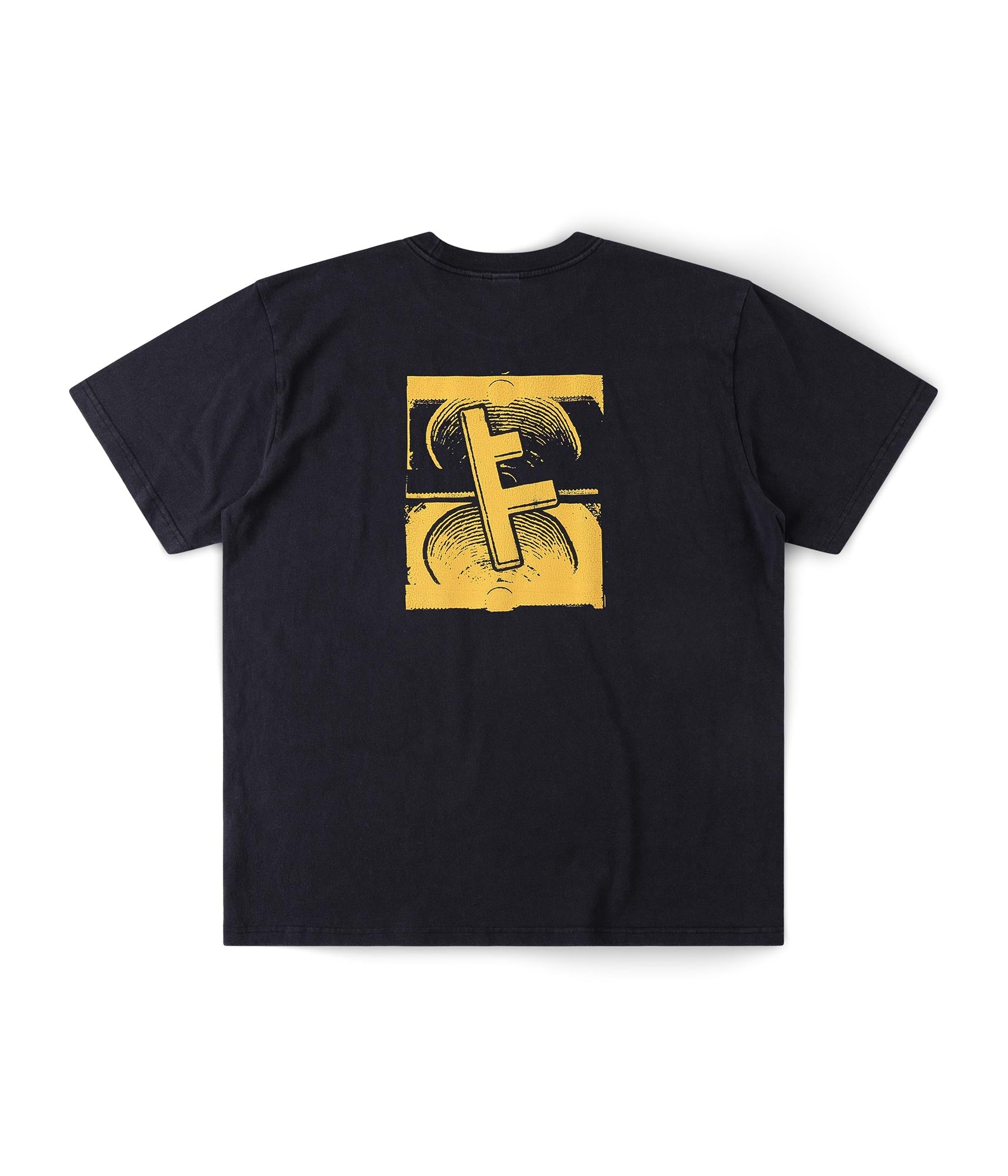 FORMER Slant F Crux T-shirt in BLACK - Destroyed By Dane Collection