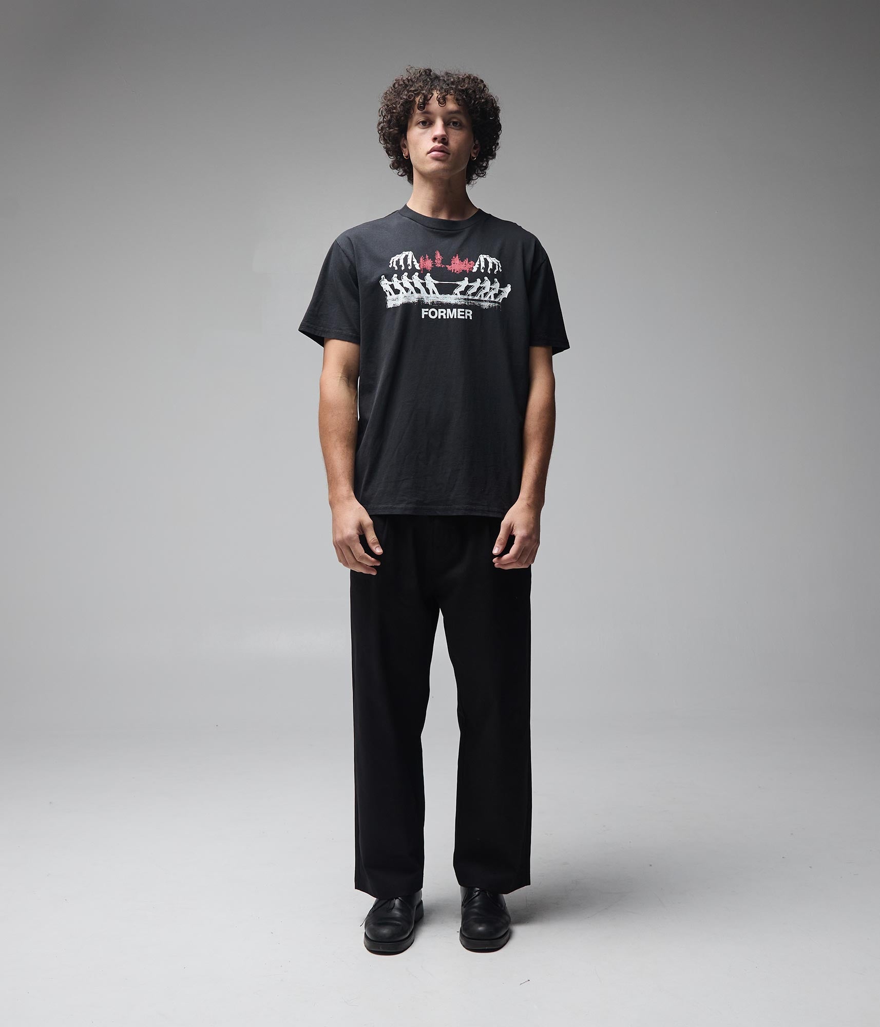 FORMER Engineered T-Shirt in WASHED BLACK - Pending Approval Collection