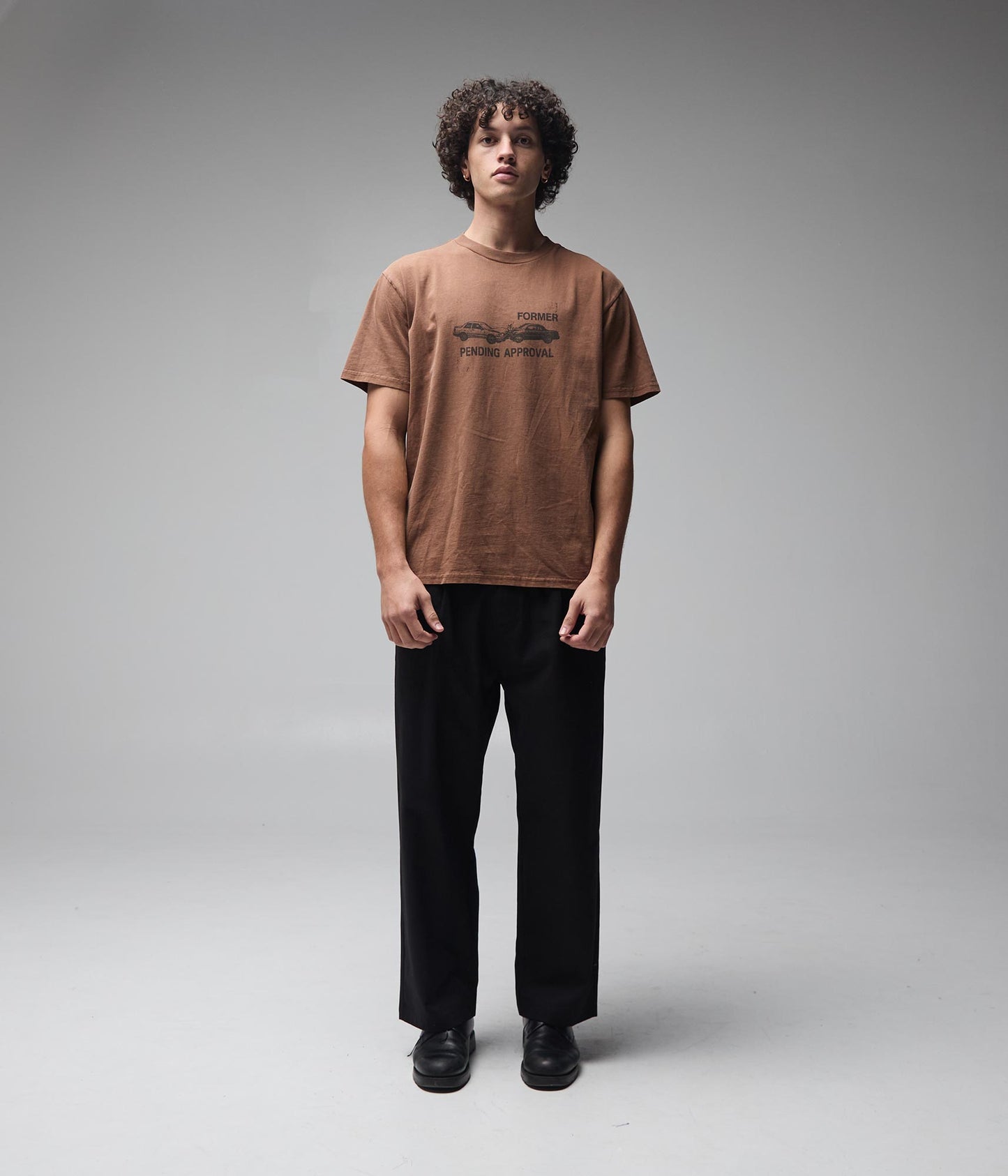 FORMER Fork in the Road T-Shirt in WASHED BARK - Pending Approval Collection
