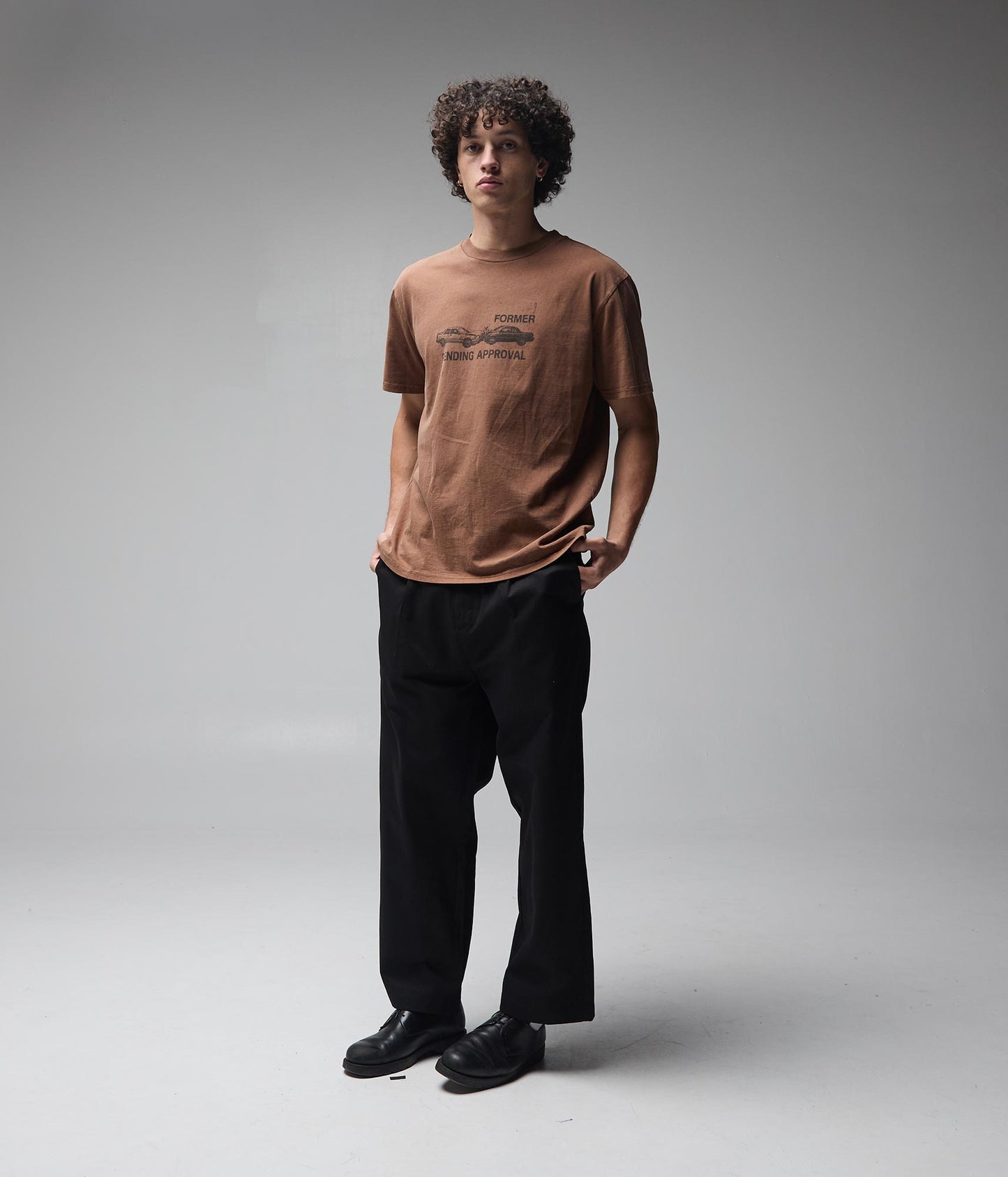 FORMER Fork in the Road T-Shirt in WASHED BARK - Pending Approval Collection