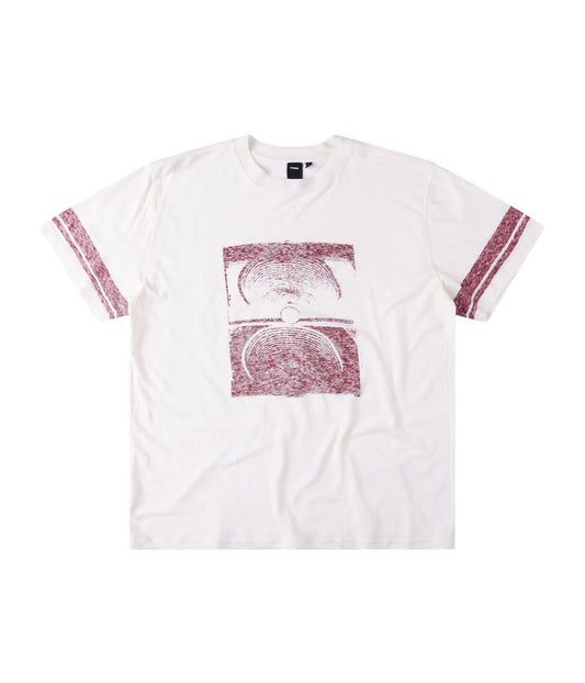 FORMER TSBF Jersey T-Shirt in Bone - The Shiny Bleeding Future Collection