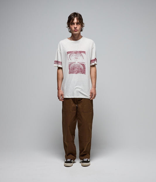 FORMER TSBF Jersey T-Shirt in Bone - The Shiny Bleeding Future Collection