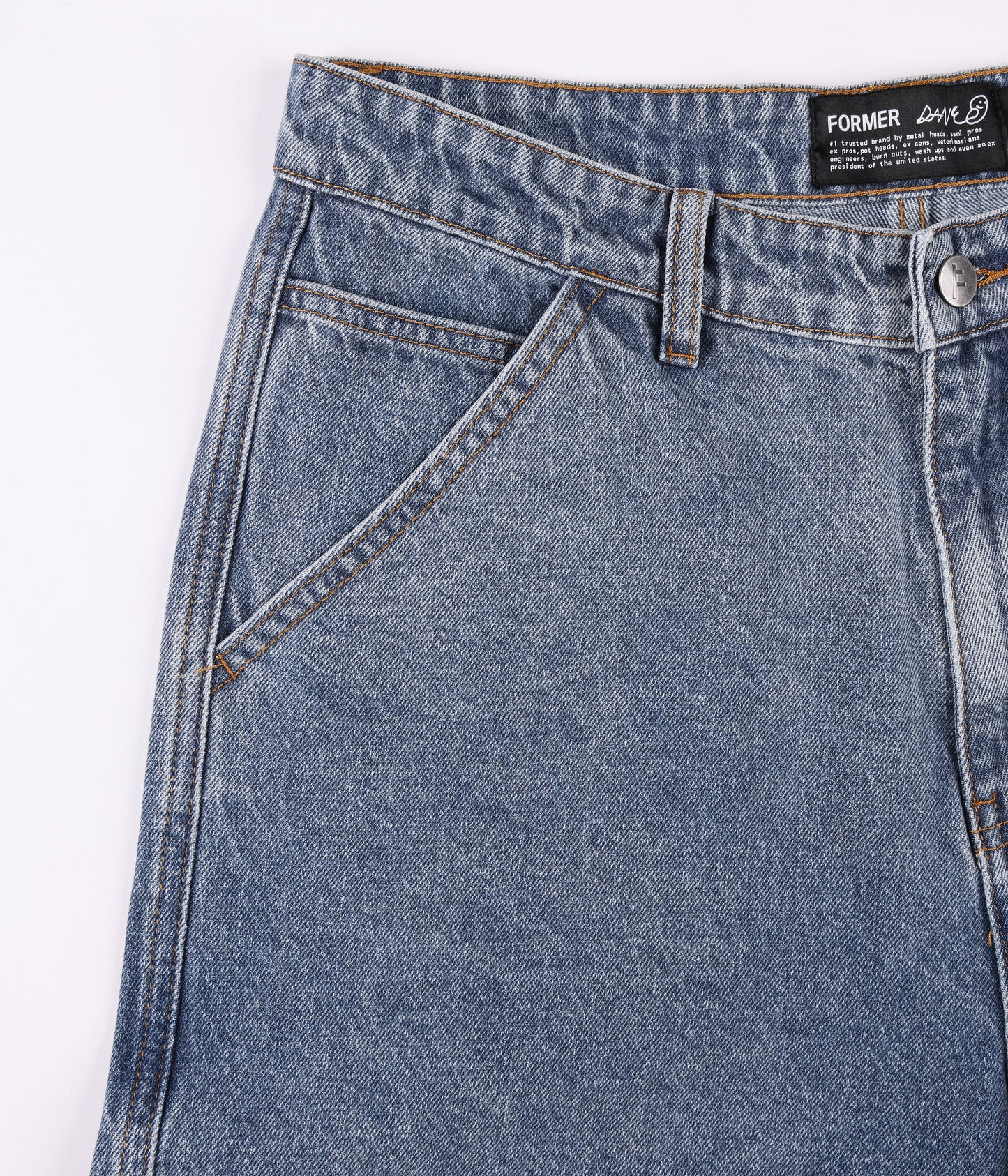 REYNOLDS 21" DENIM WALKSHORT // MID BLUE