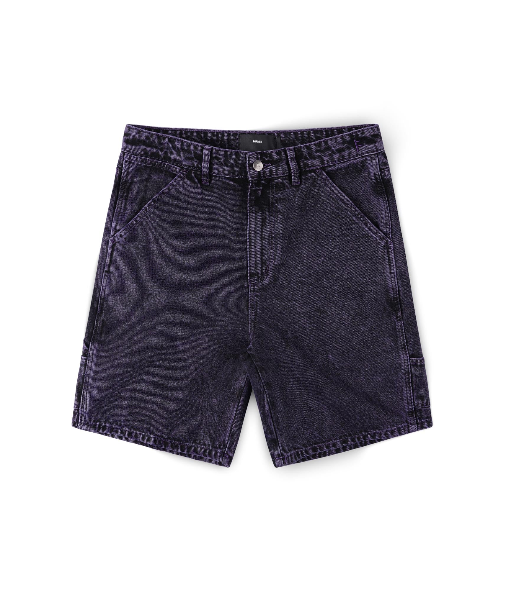 FORMER Distend Denim Walkshort in Washed Purple - FORMER x RAGE Collection