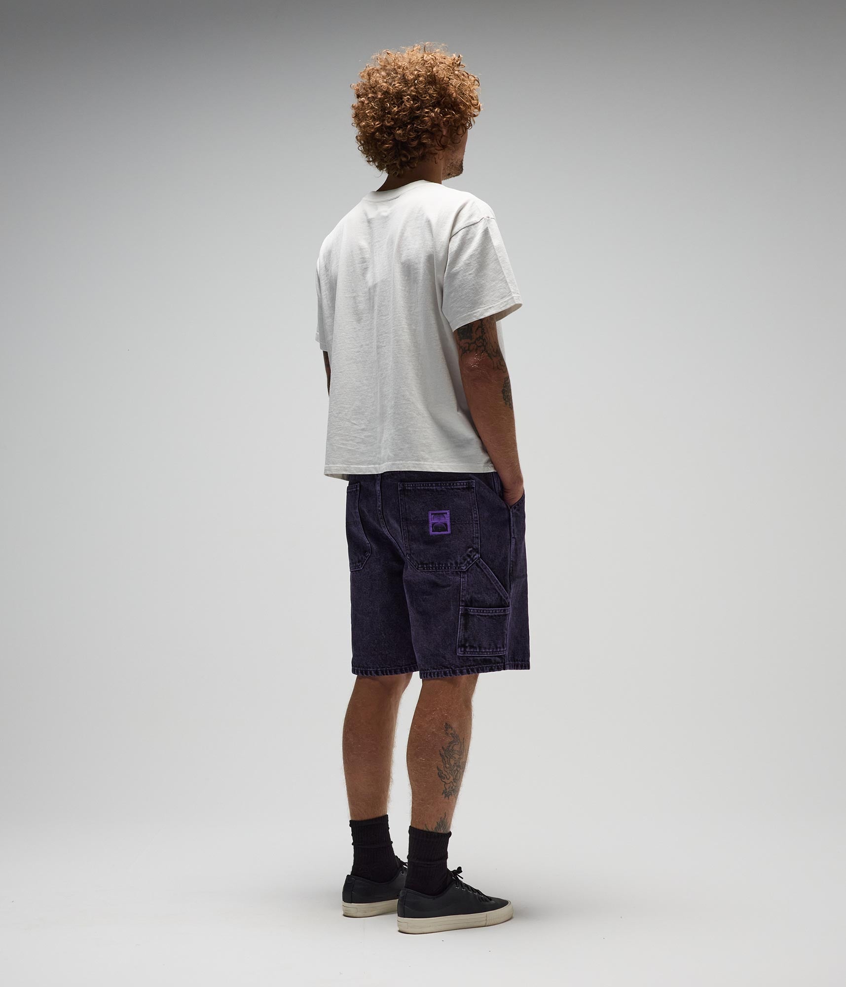 FORMER Distend Denim Walkshort in Washed Purple - FORMER x RAGE Collection