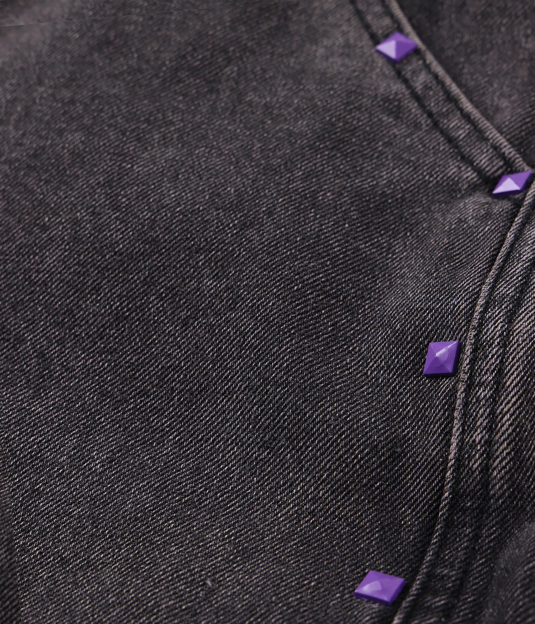 FORMER Studded Denim 21" Walkhshort in Washed Black - FORMER x RAGE Collection