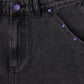 FORMER Studded Denim 21" Walkhshort in Washed Black - FORMER x RAGE Collection