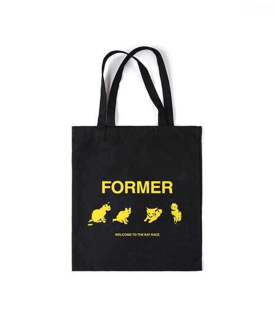 KITTY LITTER TOTE BAG // BLACK